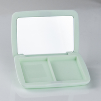 Palette d'ombres à paupières vide compacte en poudre givrée personnalisée de 10 ml avec miroir mat