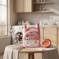 Détergent à lessive en gros Covy 5kg Rose, liquide anti-taches écologique pour usage domestique quotidien
