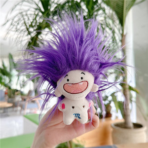 Linda muñeca de peluche con pelo rosa, cara bordada, juguete suave de 11 cm a 30 cm, unisex, para aliviar el estrés, animal de peluche para niños mayores de 3 años - Product Image 5