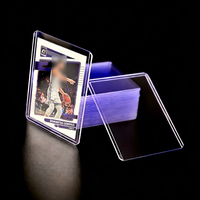 Protège-cartes de visite en PVC ultra transparent 35pt, format classique, pour cartes à encastrer