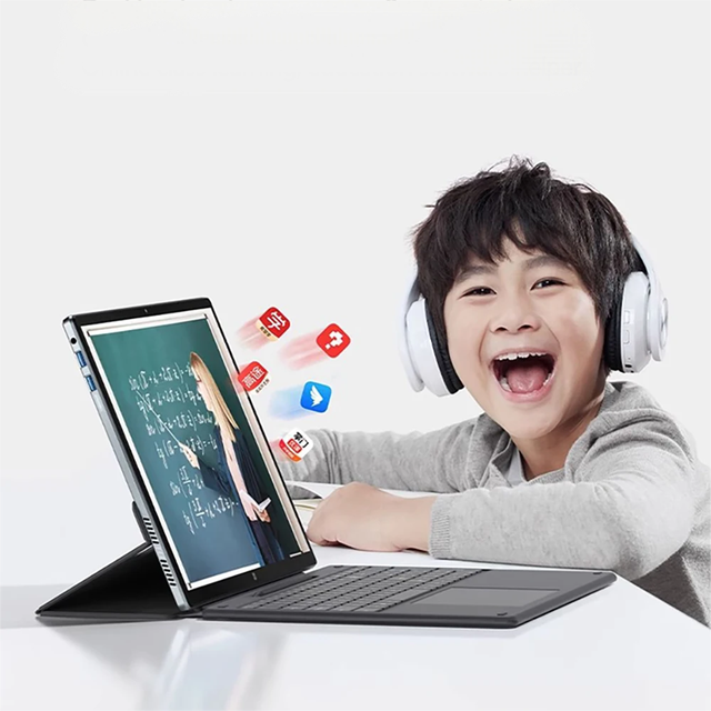 2 in 1 Windows Tablet with Keyboard Intel N100/I3 16GB DDR4 RAM 256GB Storage Detachable Touchscreen Laptop for Children Study