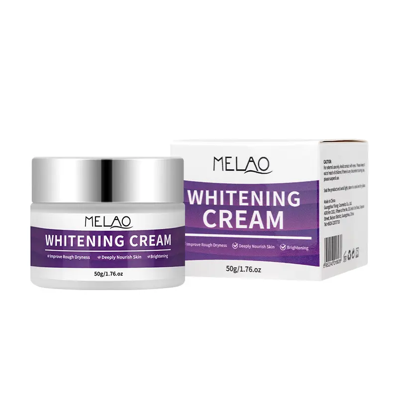 Private Brand Organic 50g Face Whitening Cream For Deep Moisturizing Brightening Improve Rough Dryness