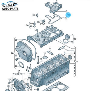 06 h103495ab per Audi A4 Q5 TT A4L Golf Jetta Seat Skoda Passat <span class=keywords><strong>2</strong></span>.0 Ew gruppo valvola PCV separatore olio 06H 103 495 AH - Product Image 6