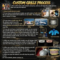 Oferta Especial: Grillz Brillantes de Moissanita 8 en 8, Plata 925, Joyería Personalizada con Apariencia de Diamante para Hip Hop, Streetwear y Baile