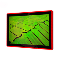 Moniteur de jeu bon marché en gros 27 pouces moniteur à écran tactile vertical à panneau de verre capacitif à lumière LED