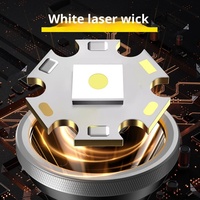 Lampe torche LED rechargeable en alliage d'aluminium, grande puissance, avec lumière latérale COB, multifonctionnelle, pour travaux extérieurs longue portée
