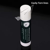 Bandes thermorétractables pour baume à lèvres 64x30mm scellant de bouteille sacs d'emballage thermique en PVC transparent pour emballage de tubes de brillant à lèvres