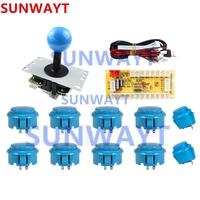Kit d'arcade bricolage Joystick 5 broches bouton poussoir contrôleur USB carte zéro retard pour Raspberry Pi PC bâton de combat