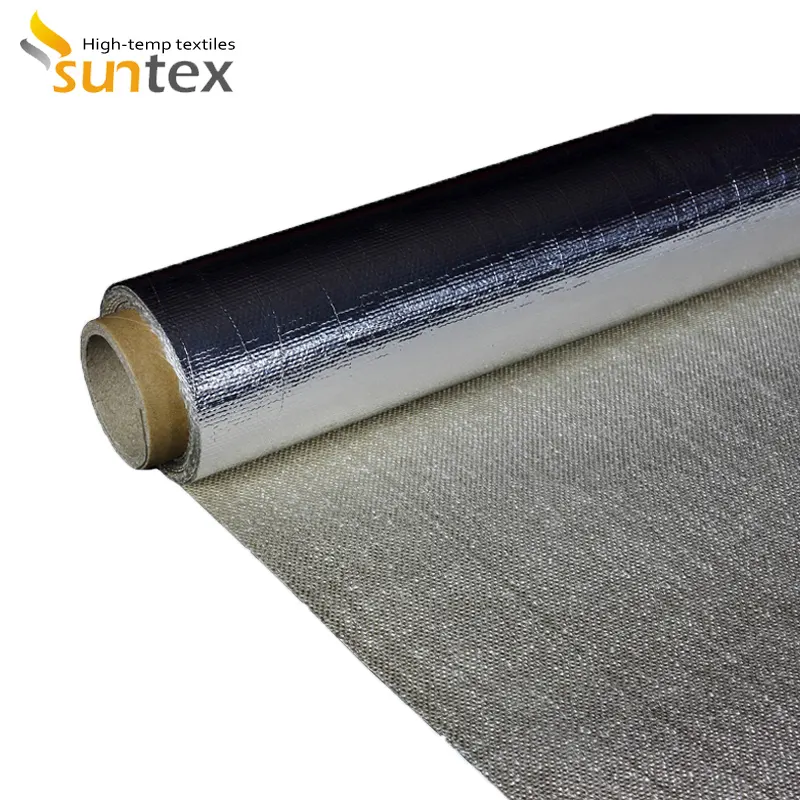 Bien hermética y resistente a la intemperie de papel de aluminio recubierto de tela de fibra de vidrio Durable de tela de fibra de vidrio
