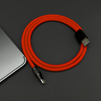 Cable de Carga Rápida USB C Chubby 2.0 de 120W, Cable USB C de Silicona Suave y Duradero, Cable de Carga Extra Grueso Compatible con iPhone 17 15