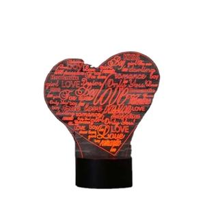 Regalo del Día <span class=keywords><strong>de</strong></span> San Valentín 2024 3D dulce corazón 3D luz romántica amante <span class=keywords><strong>noche</strong></span> Luz color cambiante 3D lámpara <span class=keywords><strong>de</strong></span> <span class=keywords><strong>noche</strong></span> regalo encantador - Product Image 2