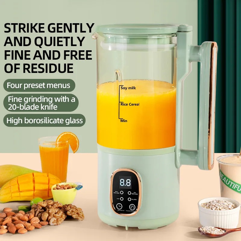 Electric Soy Milk Maker Juicer Smoothie Machine Automatic Household Multi-functional Blender Food Processor Soybean Milk Machine