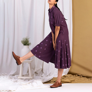 Tùy chỉnh kurta georgette madhubani in Dresses anarkali với dupatta Womens Áo sơ mi Midi Dress - Product Image 5