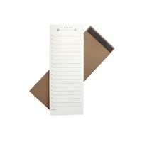 Blocs-notes magnétiques blancs personnalisés en gros pour liste de courses au réfrigérateur, articles de papeterie ménagers, promotions