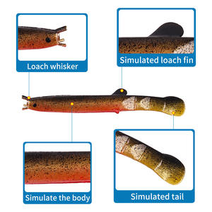 Ytqhxy Soft Bait 7Cm 2G Biomimetic Loach <b>Lure</b> For Bass <b>Fishing</b> Bottom Baits Artificial Bait Micro Material - Product Image 4