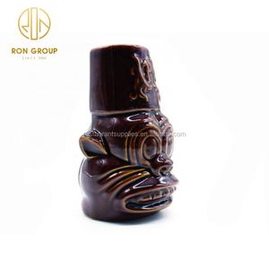 نظارات تيكي بورسلين مصنوعة يدويًا قابلة للتخصيص مصنوعة يدويًا ، أكواب كوكاتيل من السيراميك في Hawaii مضحكة ، بار للاستخدام بالجملة ، شعار متوافق مع القهوة - Product Image 2