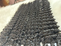 Lots de Cheveux Naturels Bouclés Profonds en Gros, Extensions Vietnamiennes, Perruques en Cheveux Humains, Cheveux Vierges à Cuticules Alignées