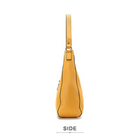 SAMORA Sac à main en PU jaune de luxe grande capacité, élégant et abordable, avec une poignée, idéal pour les fêtes