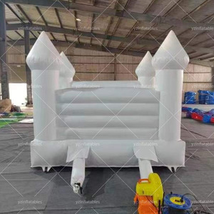 Castillo Inflable Comercial para Niños para Fiestas de Bodas - Modelo Blanco Doble Pequeño Perfecto para Saltar - Product Image 3