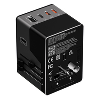 Adaptor Perjalanan GaN Pengisian Cepat 120W PD Anti-Sengatan Listrik dengan Colokan UK/EU/AU/US untuk Laptop & Earphone