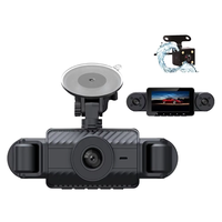 Caméra embarquée Relee 4 canaux 170° pour voitures, 1080P/2K, WiFi, GPS, vision nocturne, capteur G, enregistrement en boucle, écran 3,0 pouces, LED intégrée