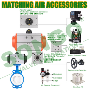 Actuador Neumático de Doble Acción de Hierro Dúctil con Asiento Revestido de PTFE, DN250 PN16, 150LB, a Bajo Precio - Product Image 3