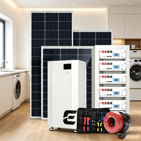 Sistem Tenaga Surya Rumah Tangga Lengkap Eu Stock 5Kw 10Kw 20Kw 30KW Dengan Baterai Lithium Rumah Pintar