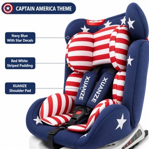 Asiento de Seguridad para Automóvil Modelo 401 Capitán América para Niños, <span class=keywords><strong>Silla</strong></span> de <span class=keywords><strong>Auto</strong></span> para Bebés de 0 a 4 Años, <span class=keywords><strong>Silla</strong></span> de Protección para Viajes - Product Image 2