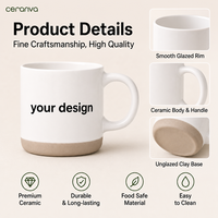 Mug en céramique personnalisé de style classique, gris et blanc, logo gravé, compatible lave-vaisselle et micro-ondes, cadeau d'anniversaire et de fête des mères
