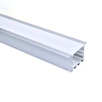 Profilé en aluminium pour éclairage linéaire LED suspendu 40*35mm, luminaire suspendu LED pour salle de sport, supermarché, bureau