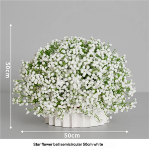Artificial Gypsophila Flower Ball <b>Wedding</b> Centerpiece Home Table Decorative <b>Ornament</b> for Bridal Shower Decoration - Product Image 6