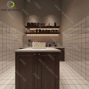 Mostrador de helados de decoración de pastelería moderna Mostrador de exhibición de chocolate Mostrador de panadería - Product Image 5