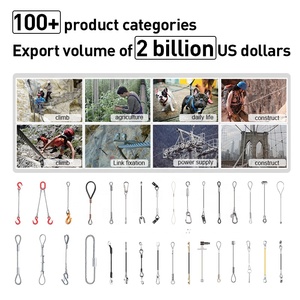 Neue benutzer definierte hochwertige Sicherheit Heckklappe Slow Cable Sling Edelstahl Drahtseil Kabel baugruppe Verzinkte Draht <span class=keywords><strong>Lanyard</strong></span> - Product Image 4