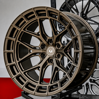 Jantes de camion Viaol forgées à rayons fendus Aero Ring 17 18 20 22 24 pouces 6x135 6x139.7 Bronze compatibles avec Silverado Tahoe 4Runner
