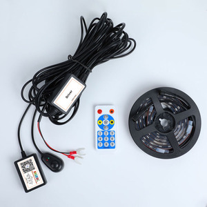 Chất lượng cao IP68 không thấm nước rgbic nhiều màu <span class=keywords><strong>LED</strong></span> lưới tản nhiệt ứng dụng ánh sáng điều khiển từ xa phía trước nướng dải ánh sáng cho xe tải SUV - Product Image 2