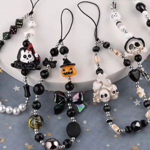 Chaîne de téléphone portable Halloween Ins Caméra fantôme CCD Chaîne suspendue Porte-clés en silicone Porte-clés souvenir en caoutchouc - Product Image 4