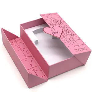 kundenspezifische design-geschenkbox aus karton flip parfüm mit texturlogo hochwertige kosmetikverpackung