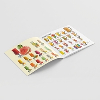 Impression de menus/brochures/catalogues/recettes de restaurant avec logo personnalisé acceptable, papier couché, reliure parfaite, impression offset