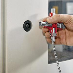 KNIPEX - 00 11 06 Llave universal para todos los armarios estándar y sistemas de cierre-HERRAMIENTAS DE CABLEADO EAN 4003773071334 - Product Image 5