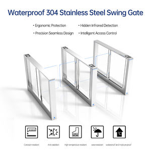 Nouveau modèle 2025 – Portillon rapide en acier inoxydable 304 avec 10 paires d'indicateurs LED infrarouges tricolores – Tourniquet pour contrôle d'accès - Product Image 4
