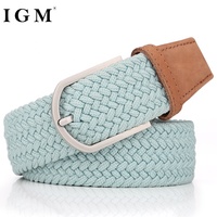 IGM Casual Men Custom Web Belt Casual Man Belt Cinturones de golf trenzados