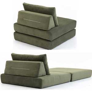 Multi-Functional Foldable Corduroy <b>Sofa</b> <b>Bed</b> Compression Packed Modular Sleeper <b>Sofa</b> One Seat <b>Small</b> Spaces Hospital School Hotel - Product Image 6