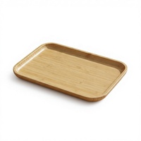 Plateau de service rectangulaire en bambou durable et lavable, plateau de service, planche à charcuterie, planche à fromage, style américain pour mariage