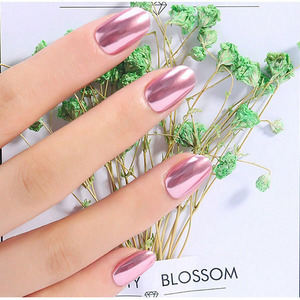 Poudre magique effet miroir pour ongles, poudre chromée électrolytique, pigment holographique laser coloré or titane pour nail art, vente en gros - Product Image 5