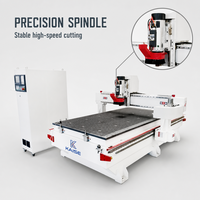 Routeur CNC 3 axes haute précision KAISE ATC1325D avec commande Syntec, moteur de broche 7,4 kW, répétabilité de 0,02 mm, déplacement de 1300x2500 mm