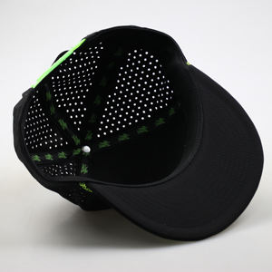 Personnalisé Gorra Imperméable Hard Top Étanche Chapeau Perforé Laser Cut Trou Joueur Hydro Snapback Applique Sports Caps Chapeaux - Product Image 3