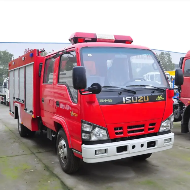 ISUZU diesel engine rescue fire truck fire fighter truck