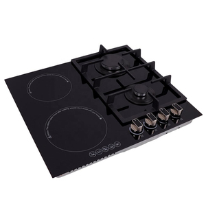 Placa <span class=keywords><strong>de</strong></span> Cocción Eléctrica y <span class=keywords><strong>de</strong></span> <span class=keywords><strong>Gas</strong></span> <span class=keywords><strong>de</strong></span> 4 Quemadores, 2 <span class=keywords><strong>de</strong></span> <span class=keywords><strong>Gas</strong></span> y 2 <span class=keywords><strong>de</strong></span> Vitrocerámica, Vidrio Templado, 60 cm, Estufa Eléctrica OEM Integrada con Infrarrojos - Product Image 5