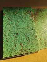 Panneau mural en placage de bois de bambou Hebe Green, style Zen, design biophilique, écologique, pour un bureau vert