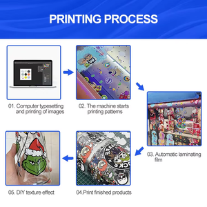 ฟิล์ม PET UV Transfer สำหรับเครื่องพิมพ์ UV ยี่ห้อ Goosam - ฟิล์มสติกเกอร์ PET แบบเย็น AB A&B สำหรับพิมพ์ฉลาก  แผ่น A&B กระดาษ UV DTF ขนาด A3 - Product Image 4